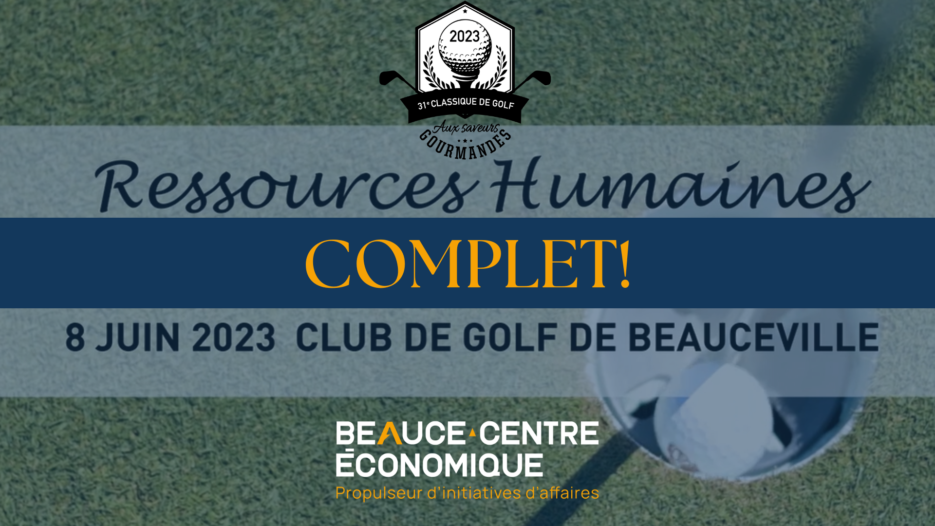 31e Classique de golf - Édition spéciale : Ressources humaines