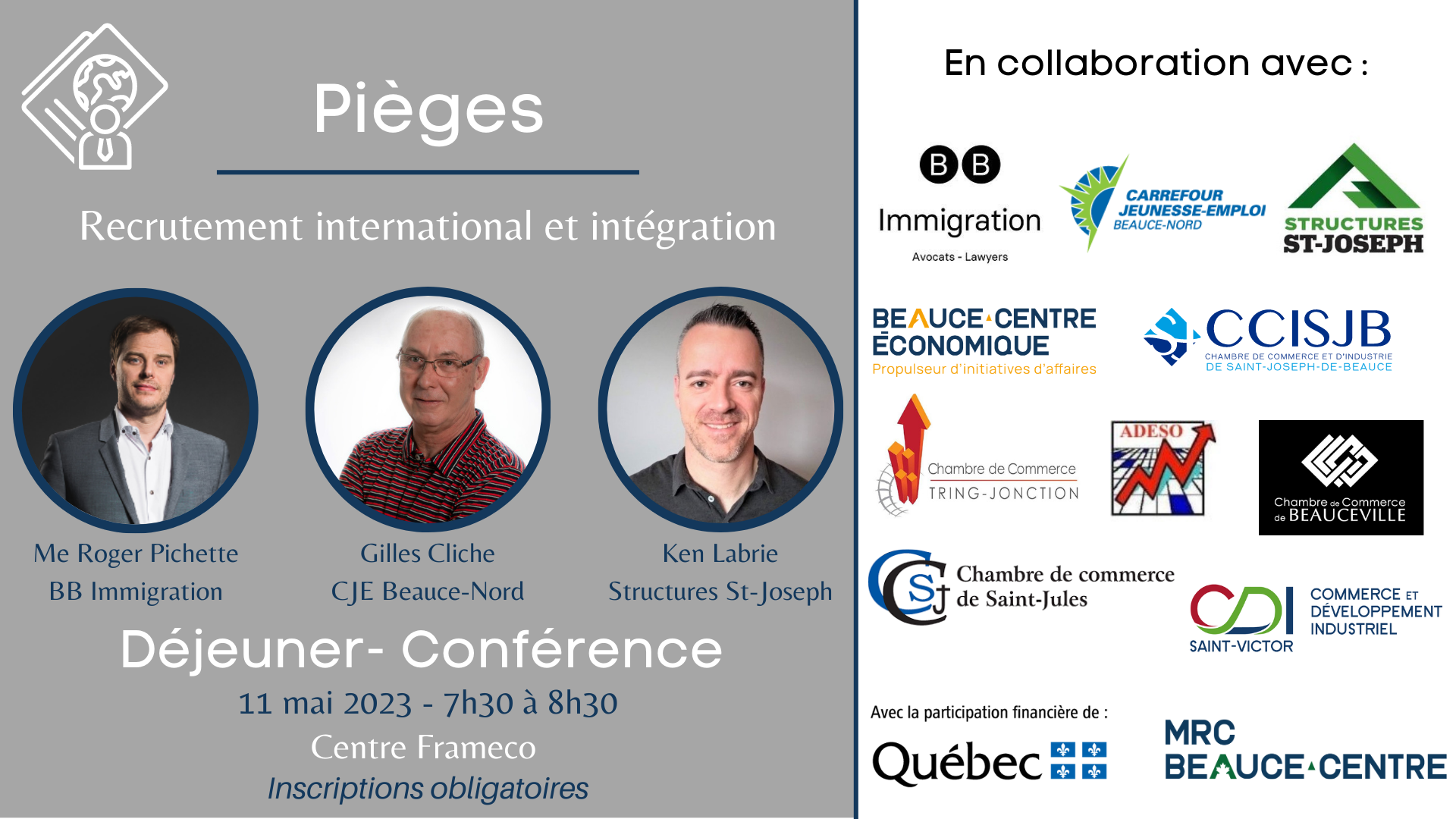 Déjeuner-conférence : Pièges - Recrutement international et intégration